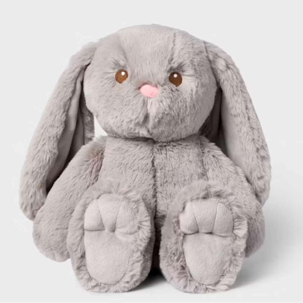 11'' Gray Bunny Stuffed Animal - Gigglescape